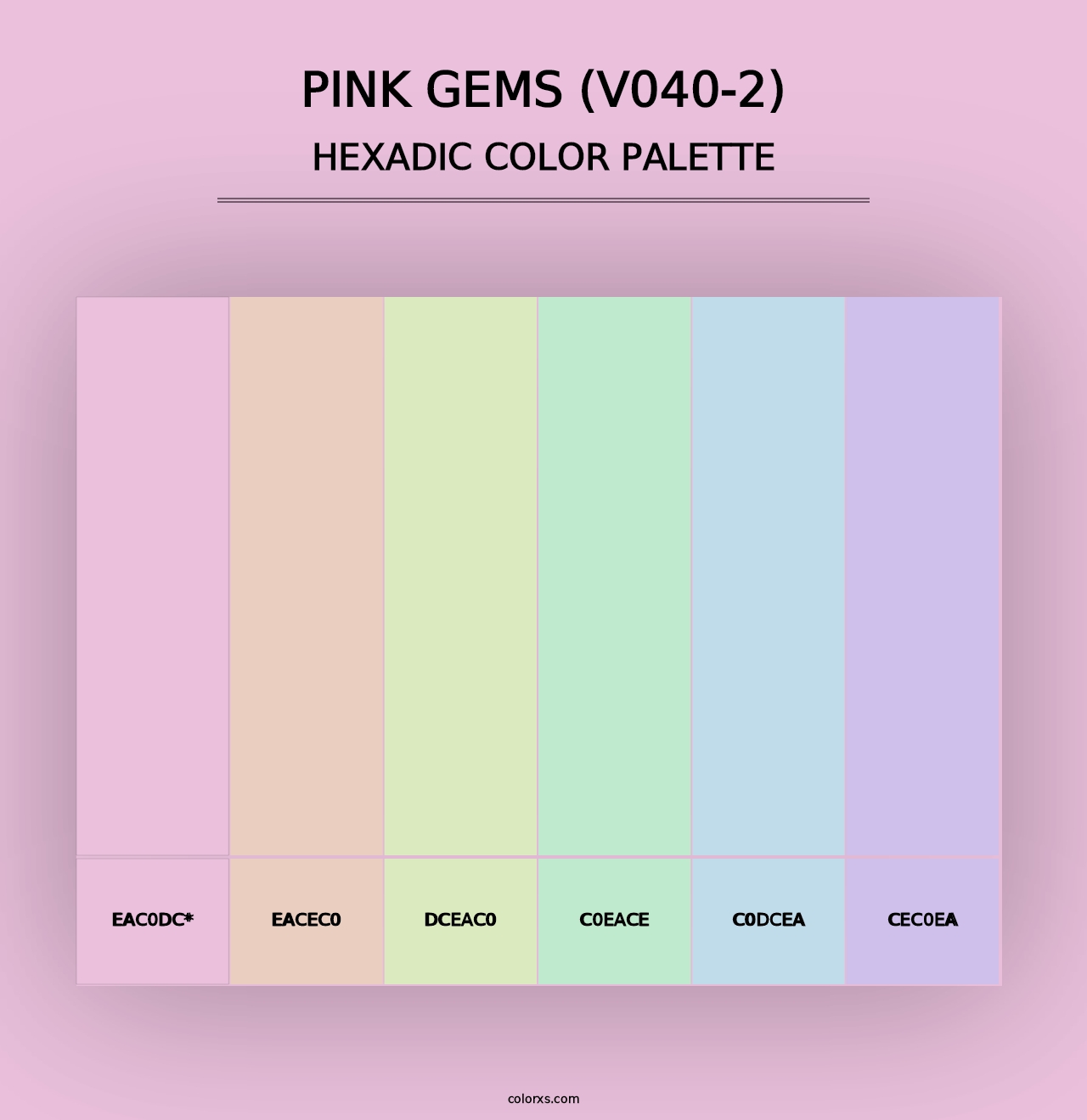 Pink Gems (V040-2) - Hexadic Color Palette