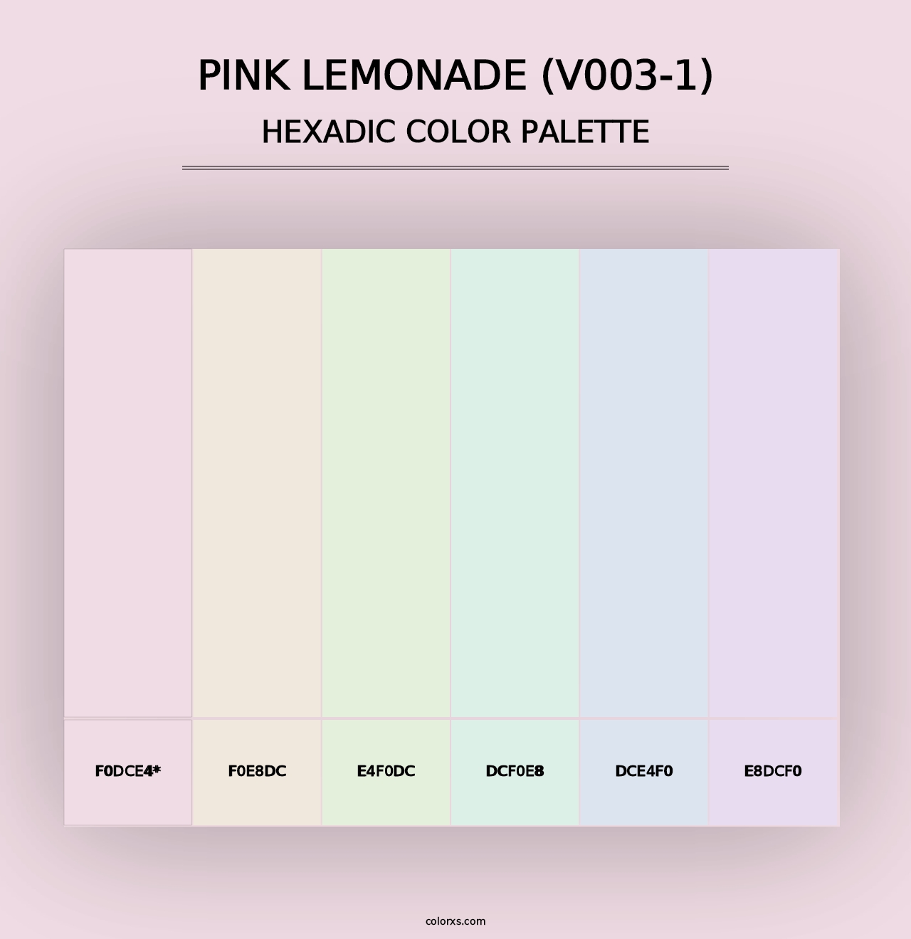 Pink Lemonade (V003-1) - Hexadic Color Palette