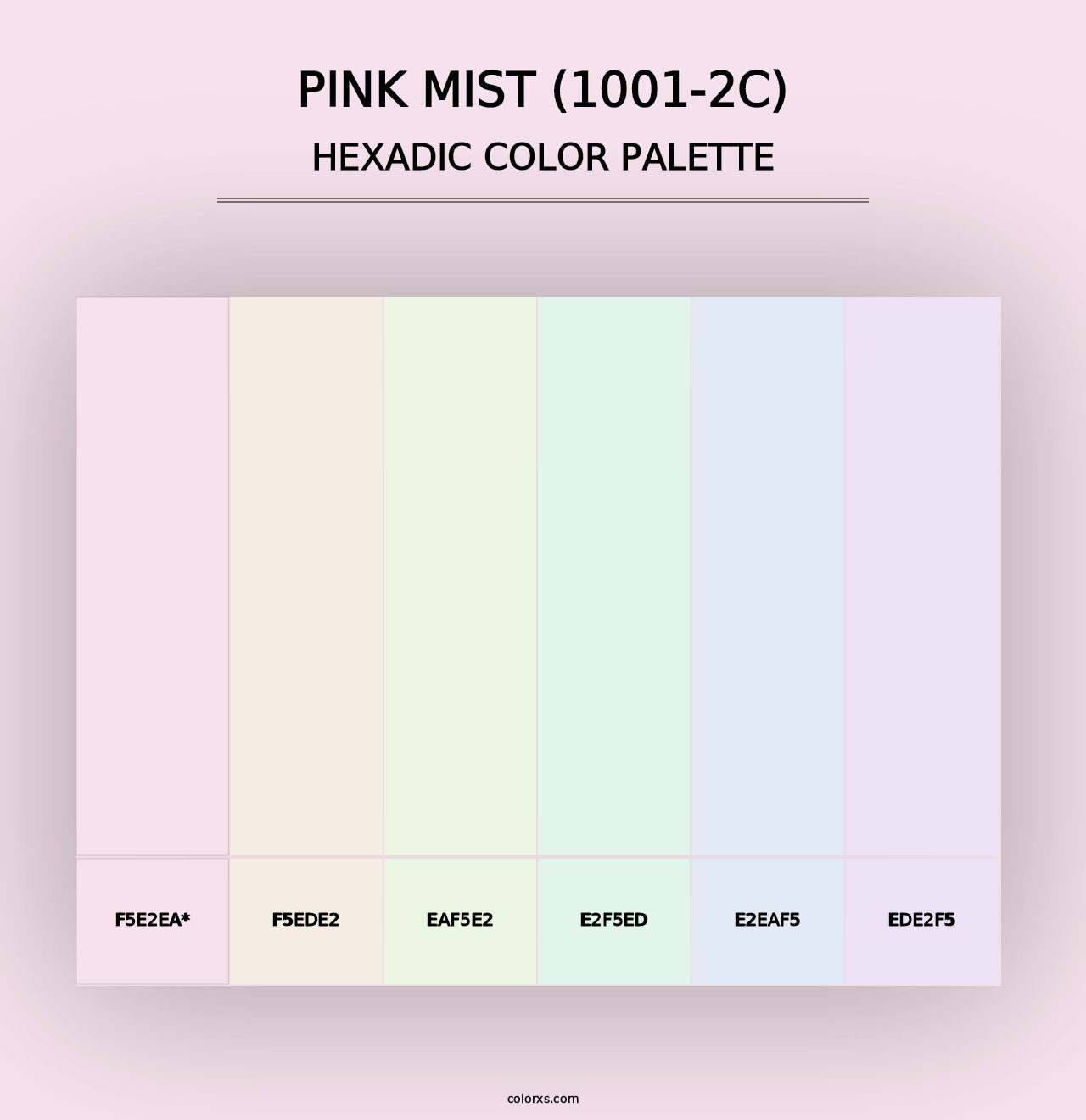 Pink Mist (1001-2C) - Hexadic Color Palette