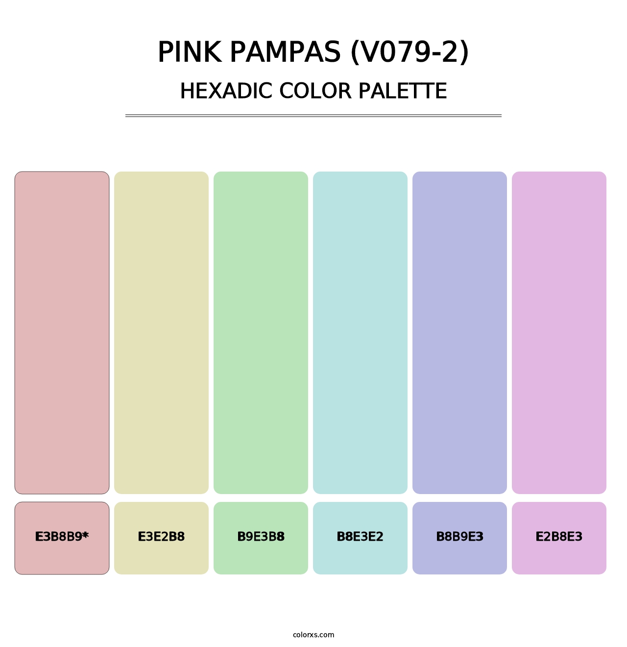 Pink Pampas (V079-2) - Hexadic Color Palette