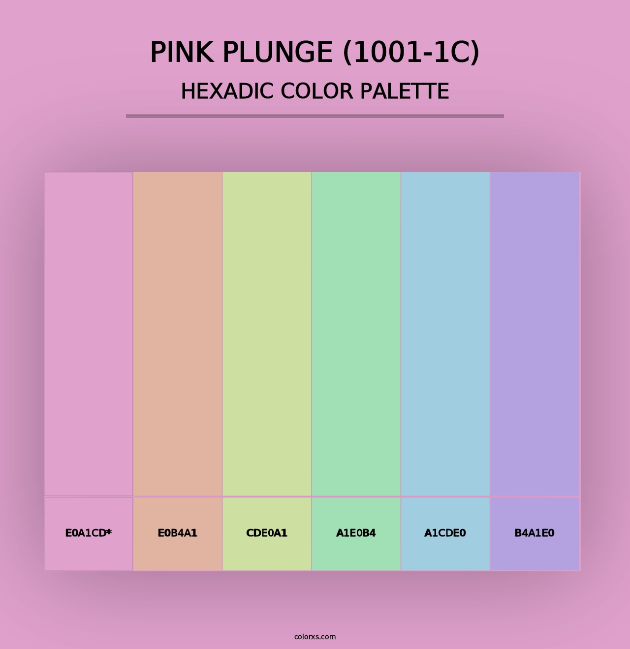 Pink Plunge (1001-1C) - Hexadic Color Palette