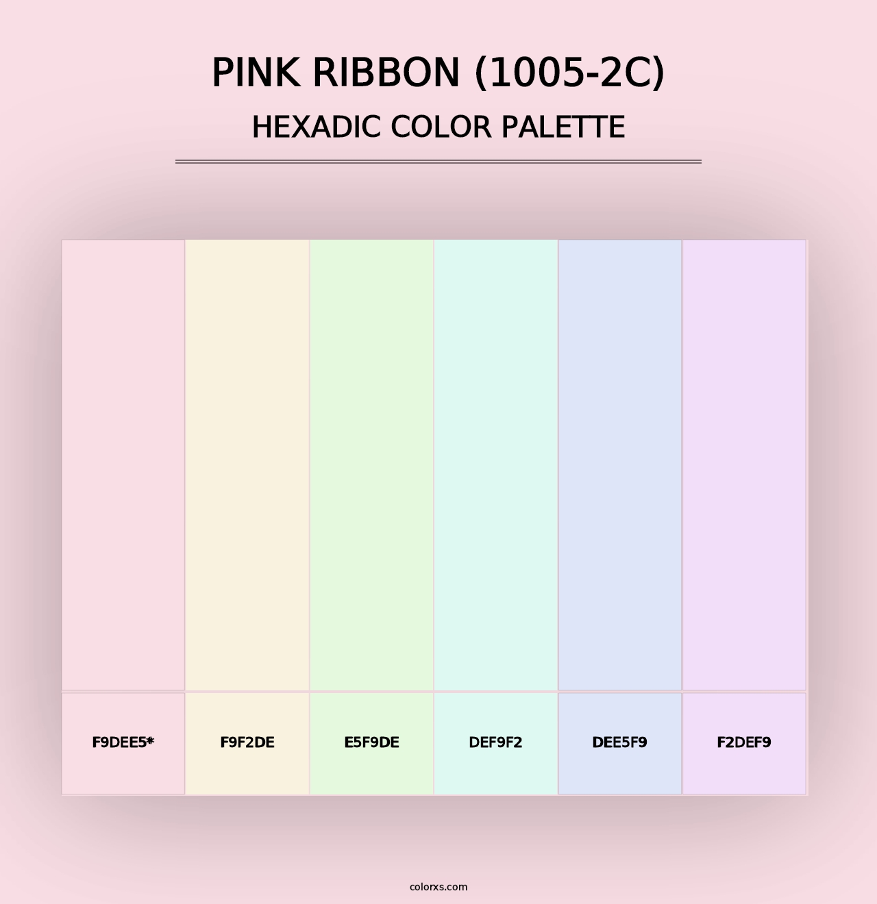 Pink Ribbon (1005-2C) - Hexadic Color Palette