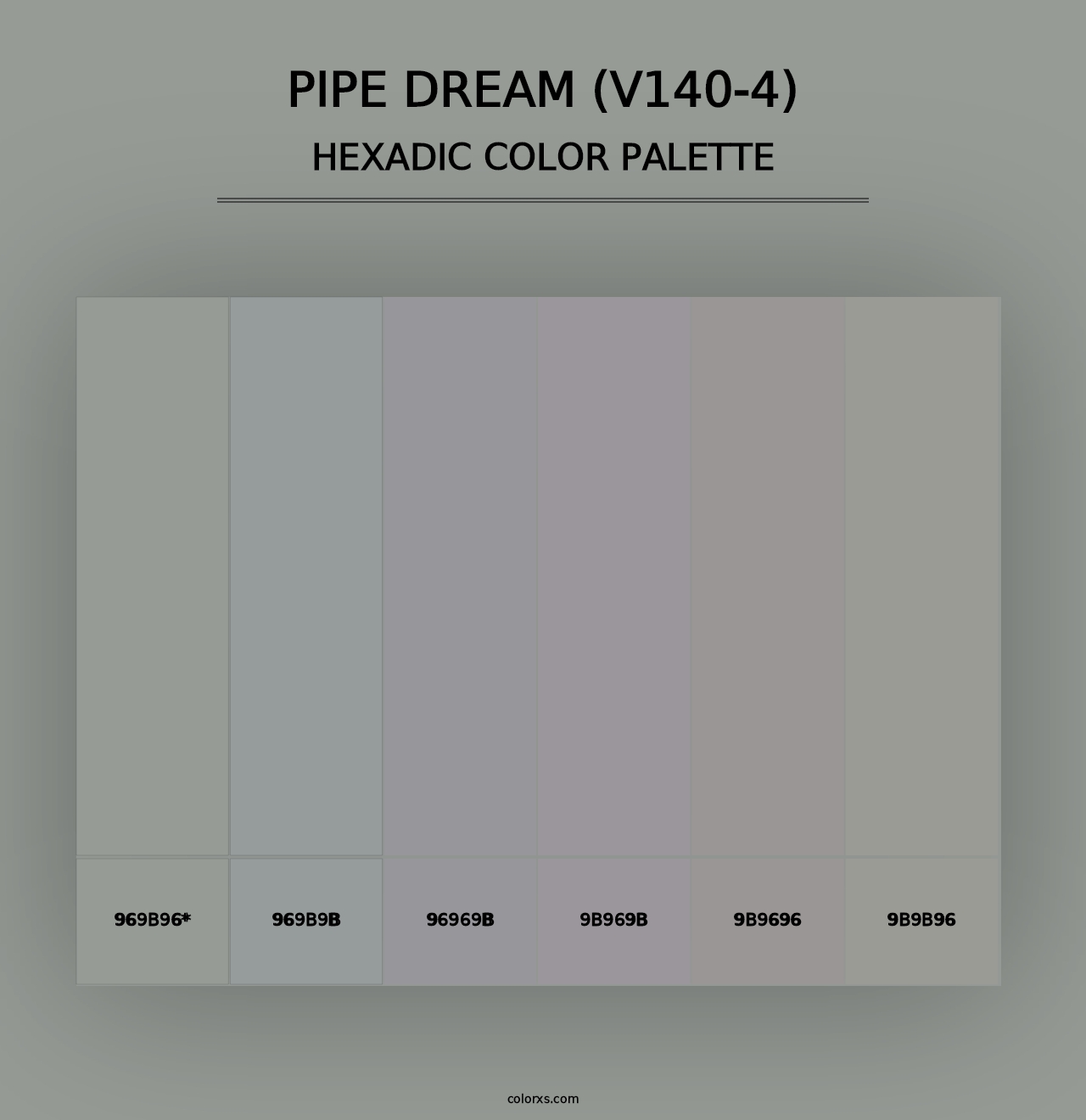 Pipe Dream (V140-4) - Hexadic Color Palette