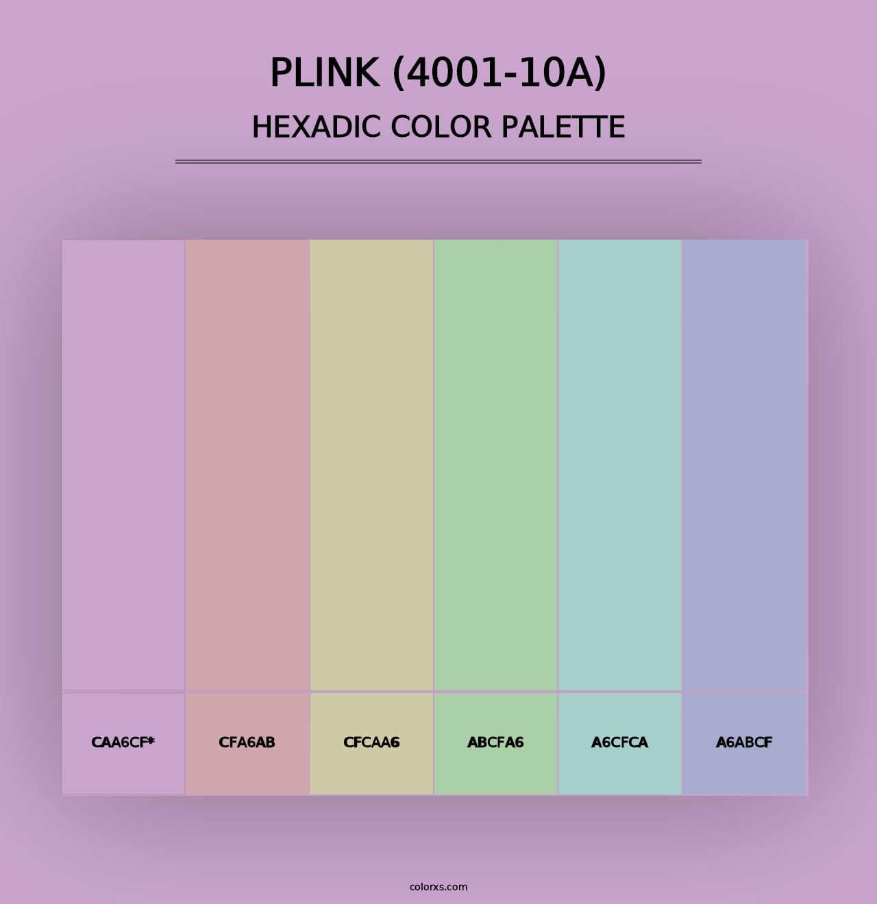 Plink (4001-10A) - Hexadic Color Palette