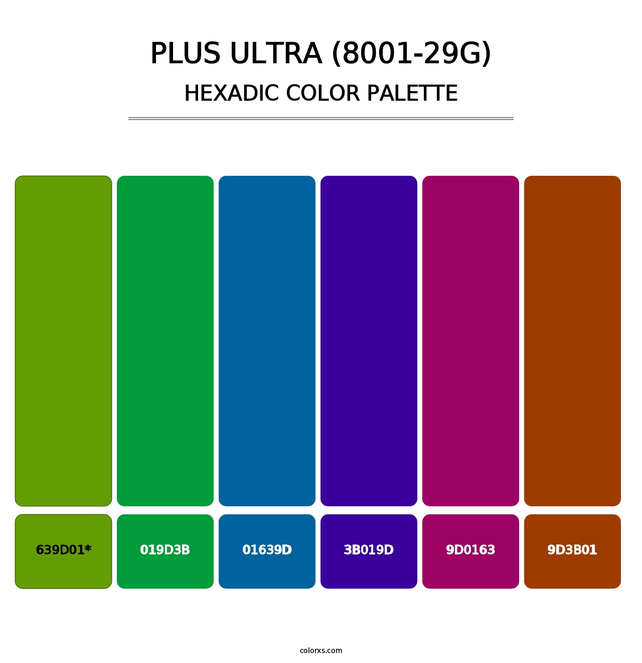 Plus Ultra (8001-29G) - Hexadic Color Palette