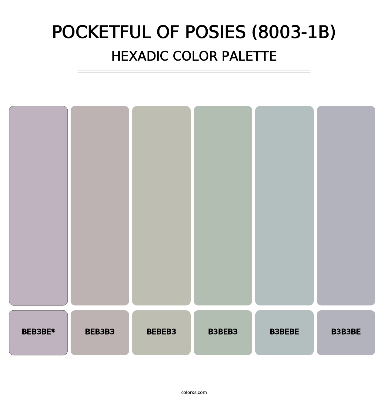 Pocketful of Posies (8003-1B) - Hexadic Color Palette