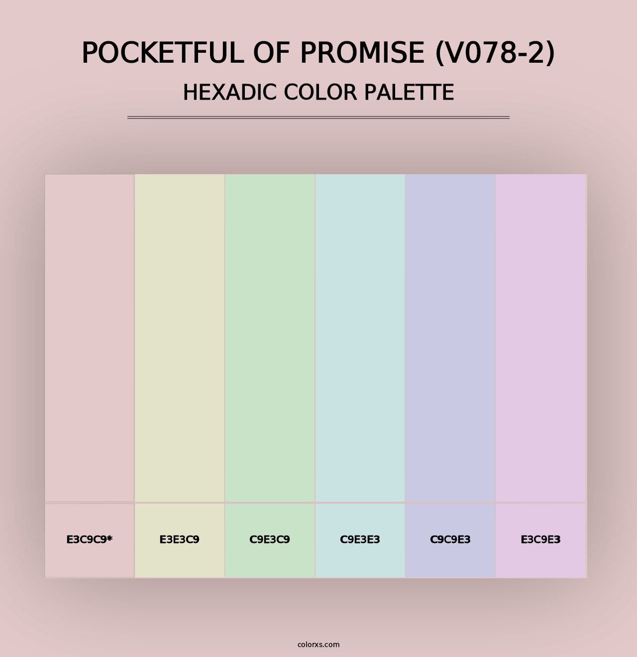 Pocketful of Promise (V078-2) - Hexadic Color Palette