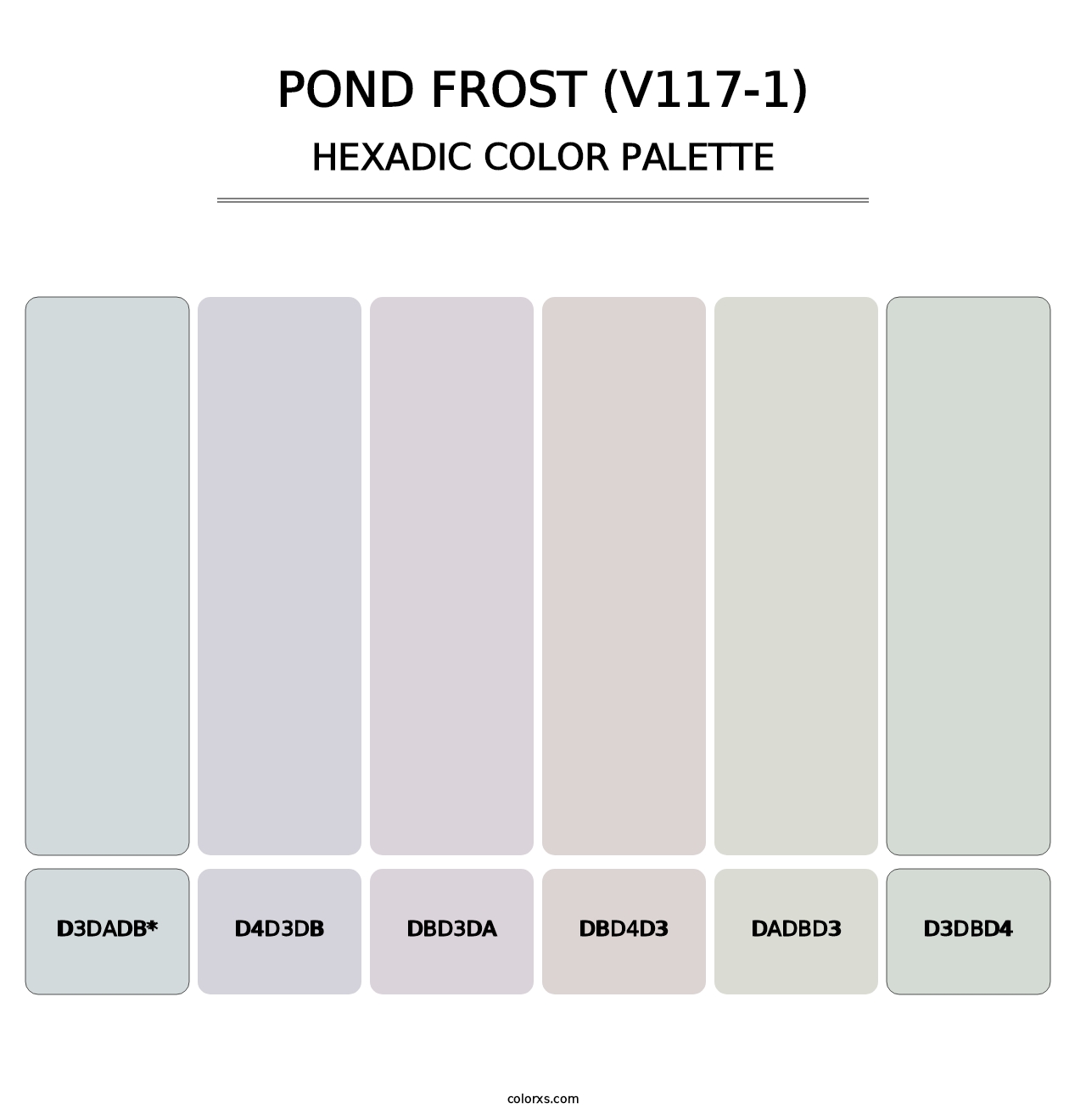 Pond Frost (V117-1) - Hexadic Color Palette