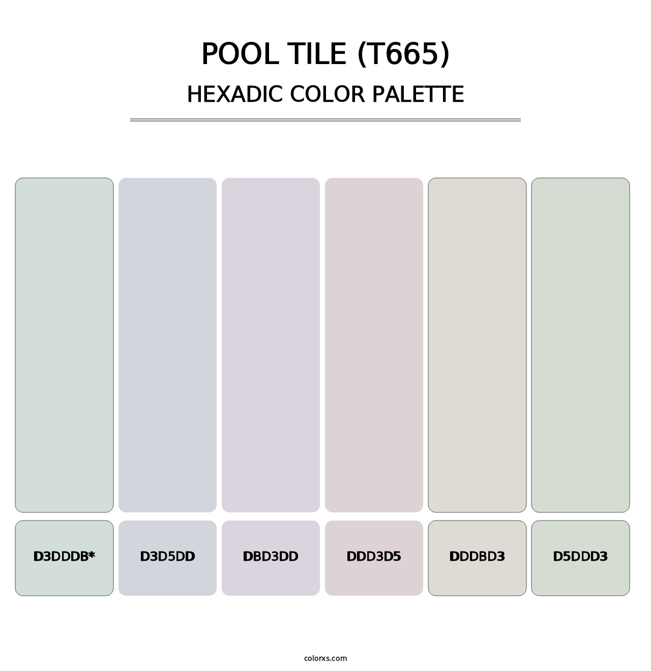 Pool Tile (T665) - Hexadic Color Palette