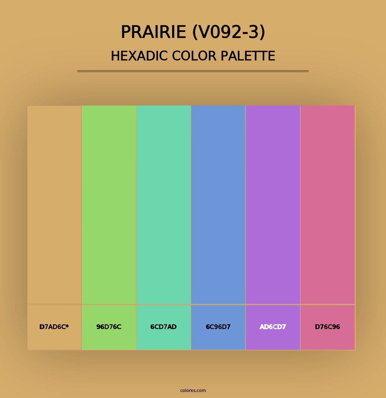 Prairie (V092-3) - Hexadic Color Palette