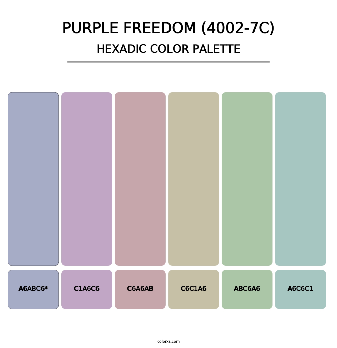 Purple Freedom (4002-7C) - Hexadic Color Palette