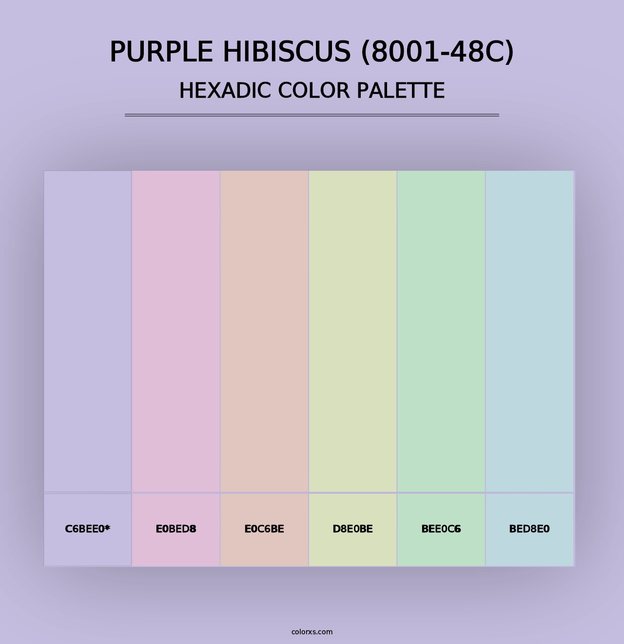 Purple Hibiscus (8001-48C) - Hexadic Color Palette