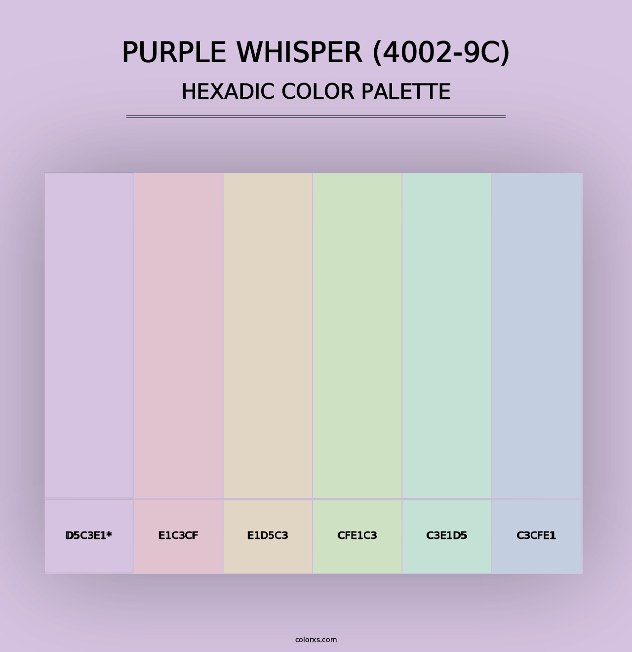 Purple Whisper (4002-9C) - Hexadic Color Palette