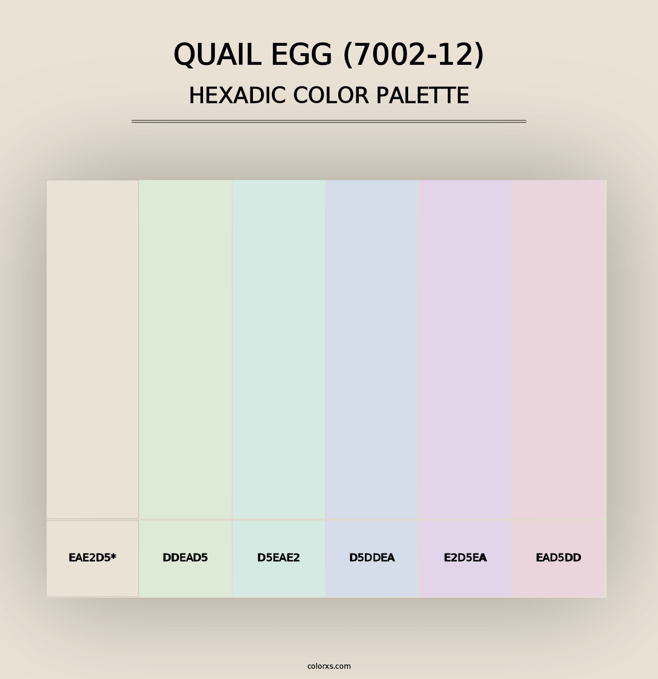 Quail Egg (7002-12) - Hexadic Color Palette