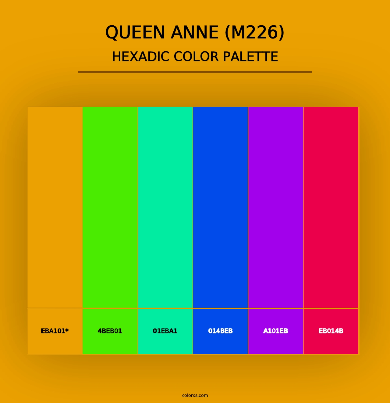 Queen Anne (M226) - Hexadic Color Palette