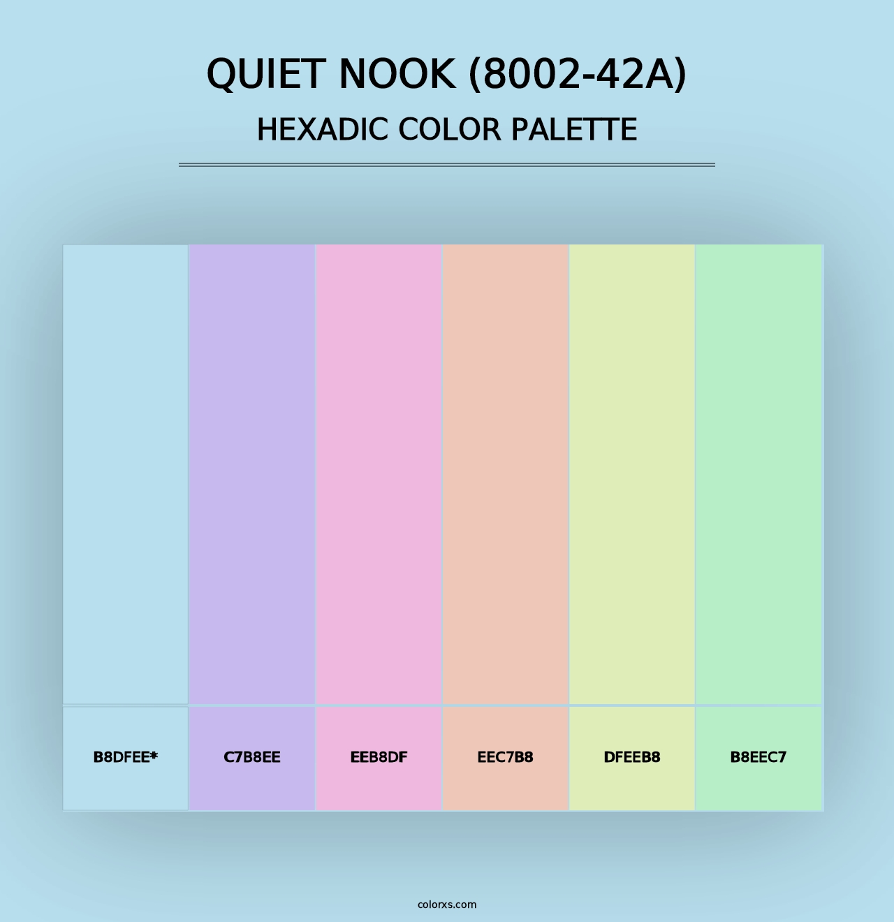 Quiet Nook (8002-42A) - Hexadic Color Palette