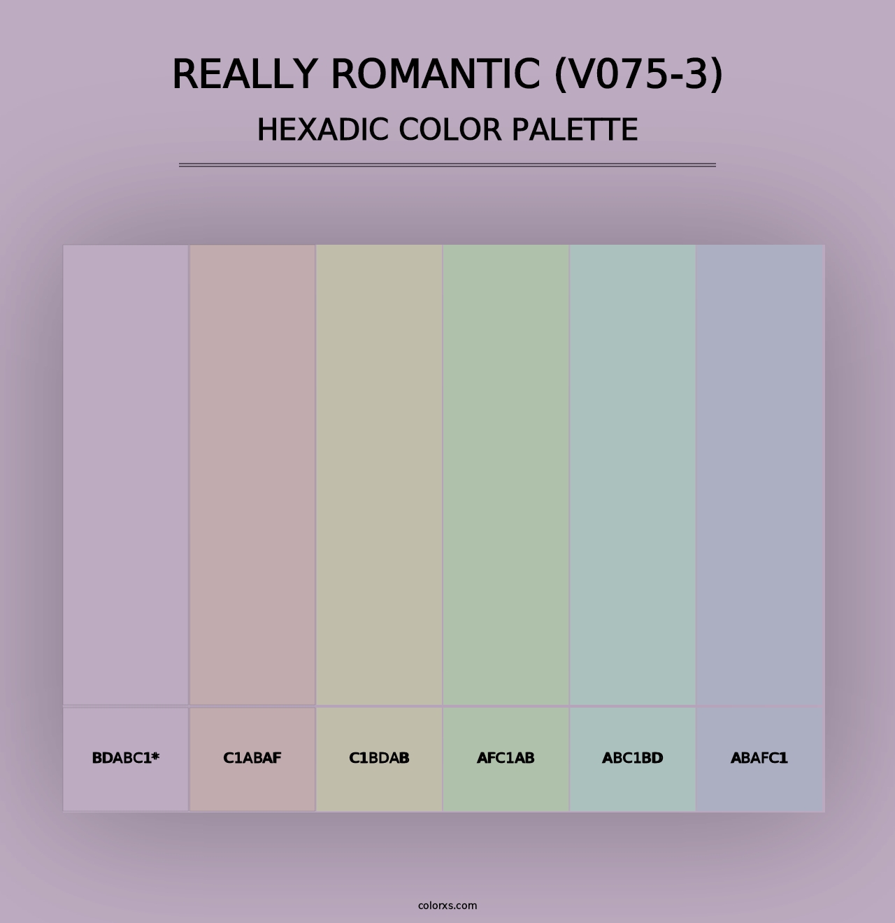 Really Romantic (V075-3) - Hexadic Color Palette