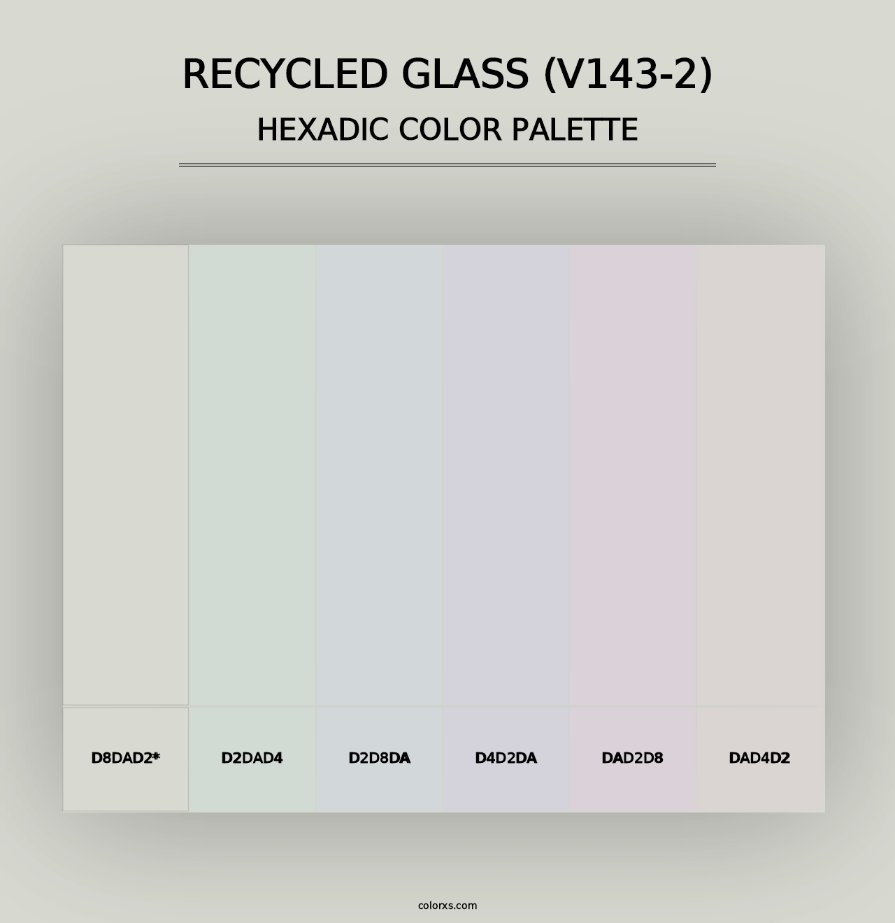 Recycled Glass (V143-2) - Hexadic Color Palette