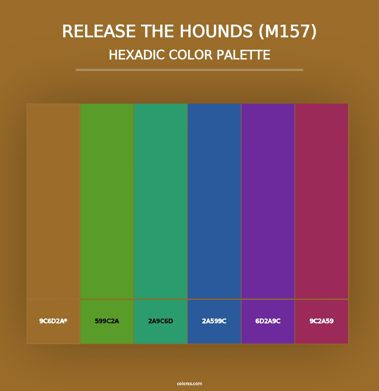 Release the Hounds (M157) - Hexadic Color Palette