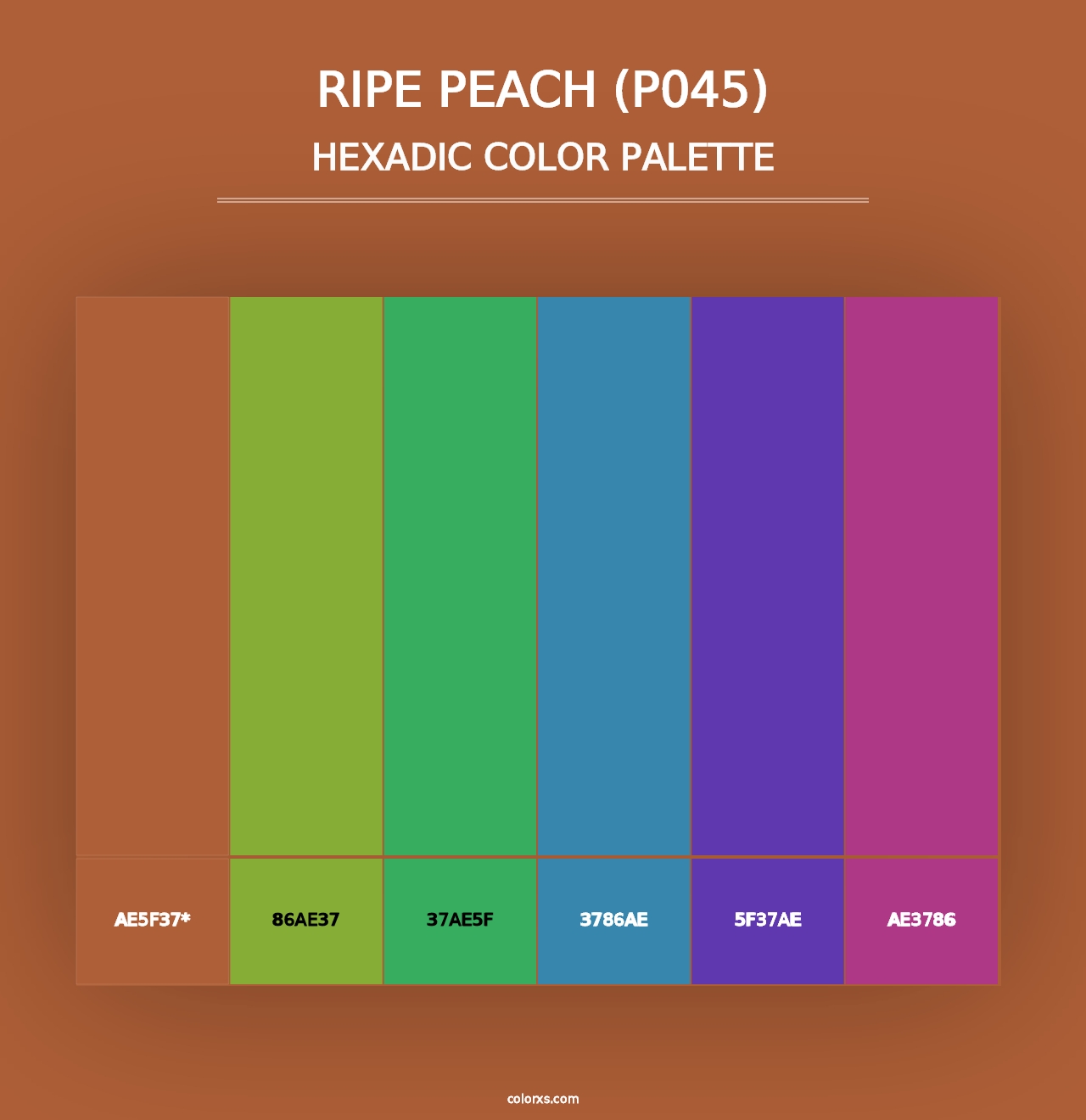 Ripe Peach (P045) - Hexadic Color Palette