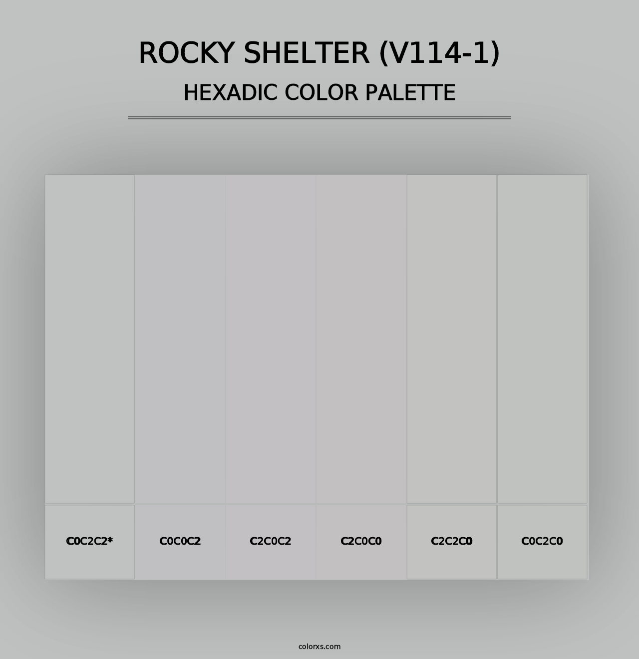 Rocky Shelter (V114-1) - Hexadic Color Palette