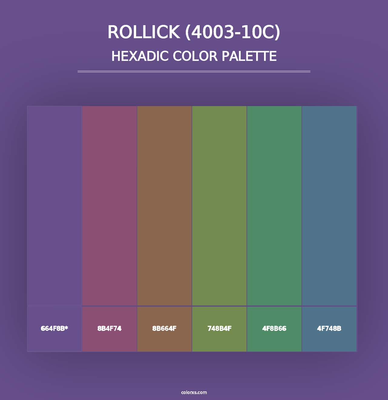 Rollick (4003-10C) - Hexadic Color Palette