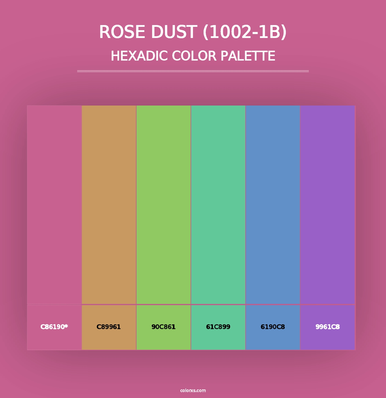 Rose Dust (1002-1B) - Hexadic Color Palette