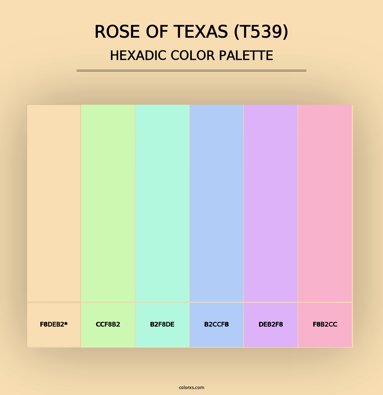 Rose of Texas (T539) - Hexadic Color Palette