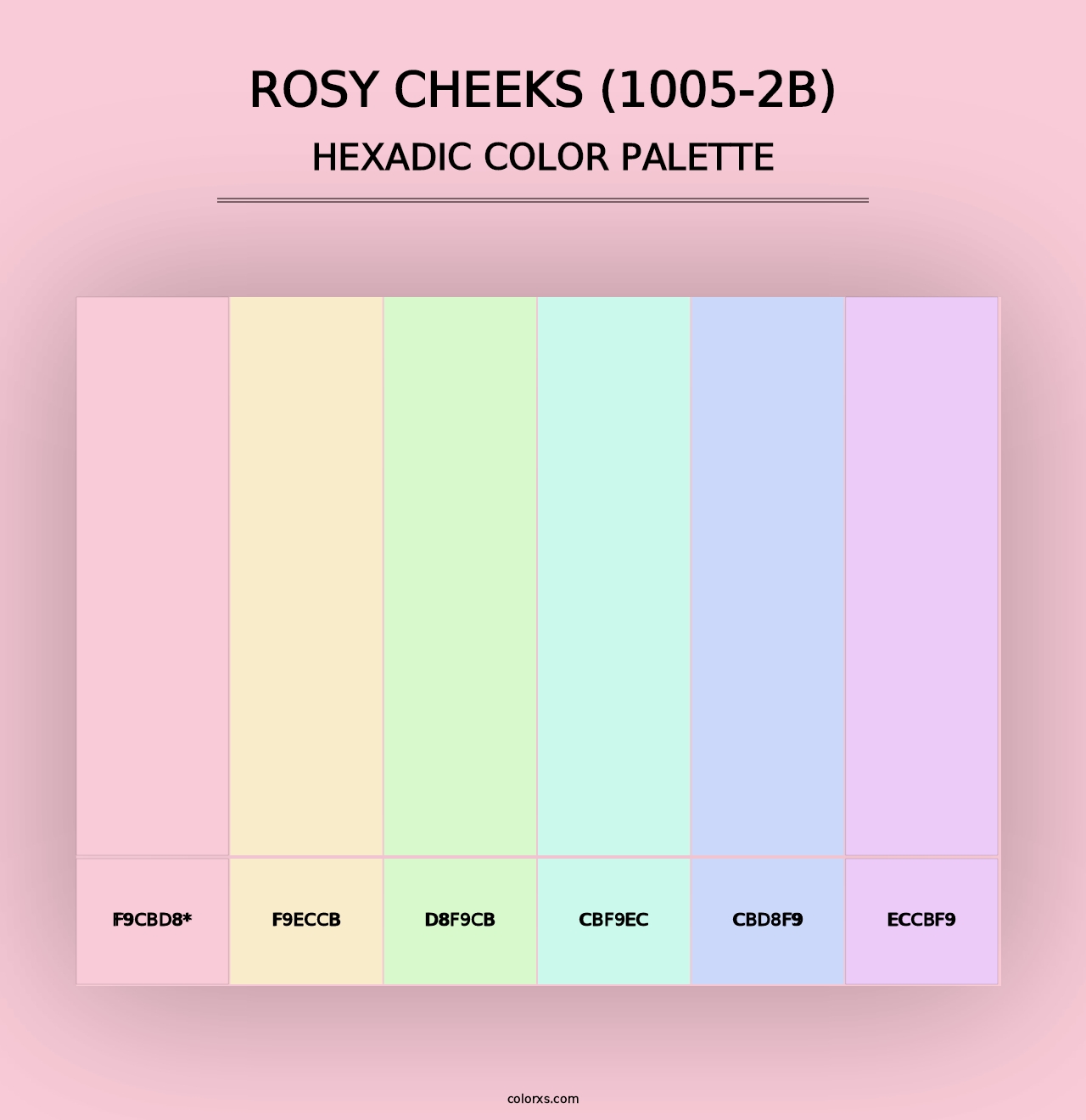 Rosy Cheeks (1005-2B) - Hexadic Color Palette