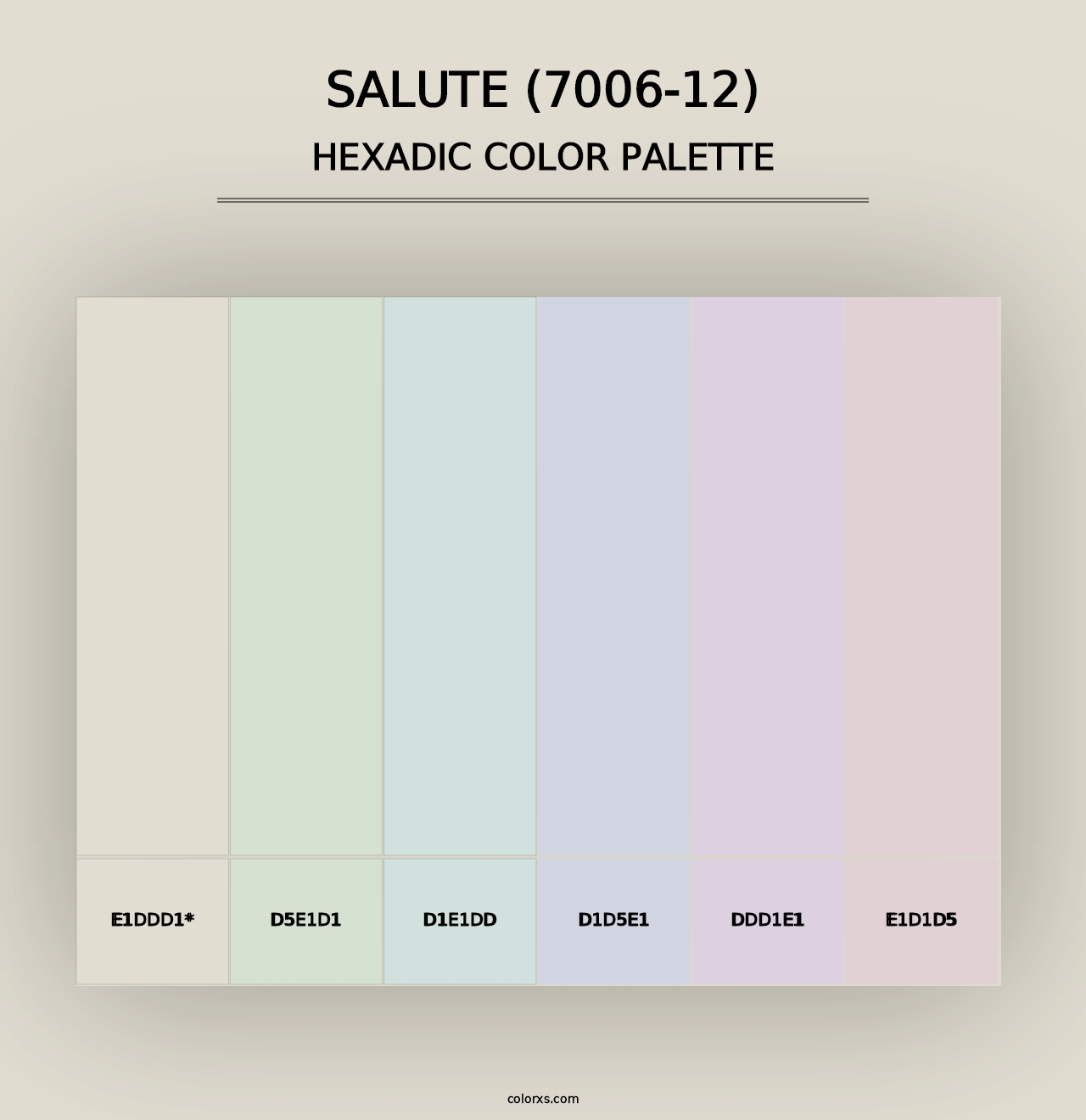 Salute (7006-12) - Hexadic Color Palette