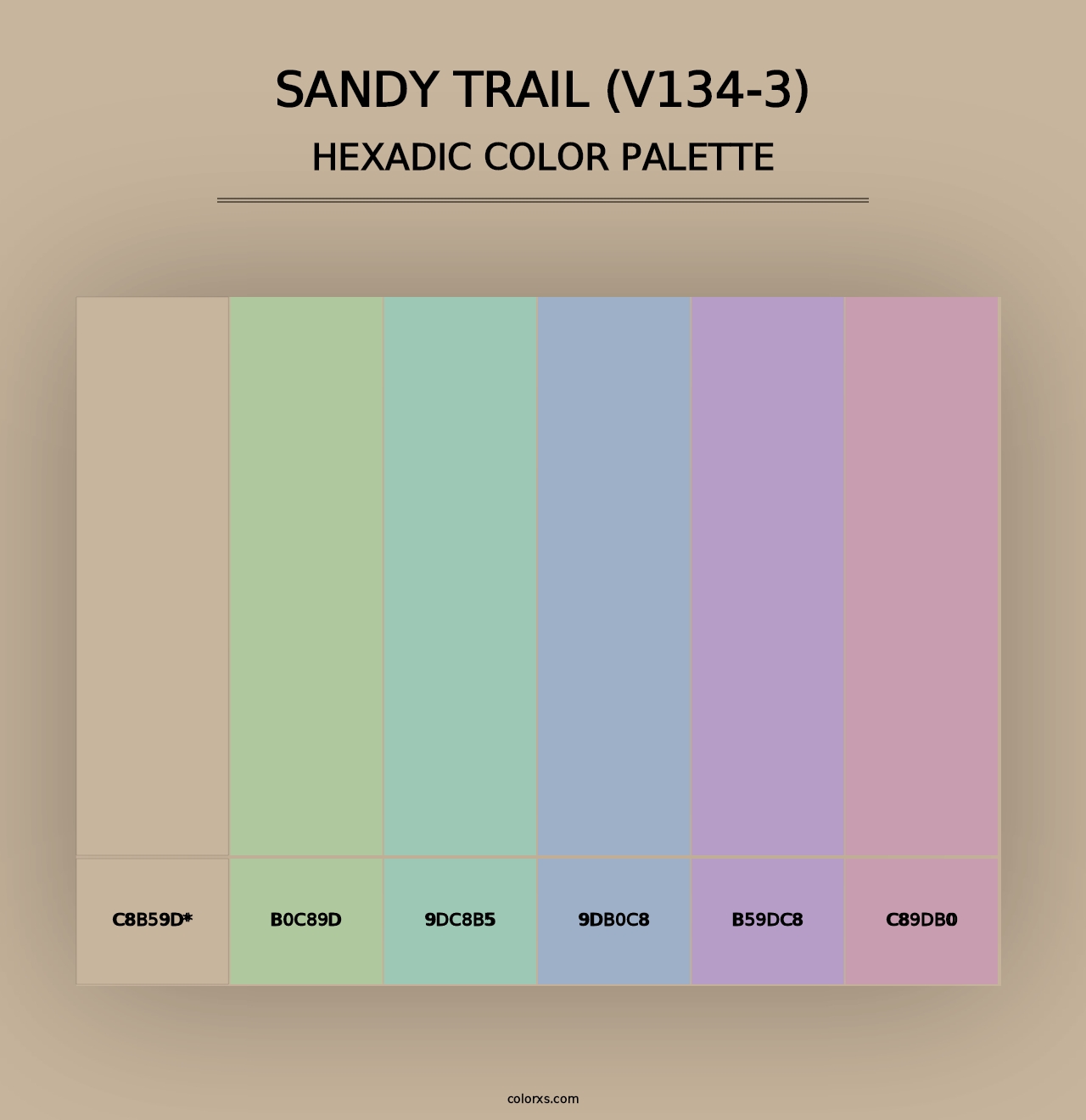 Sandy Trail (V134-3) - Hexadic Color Palette