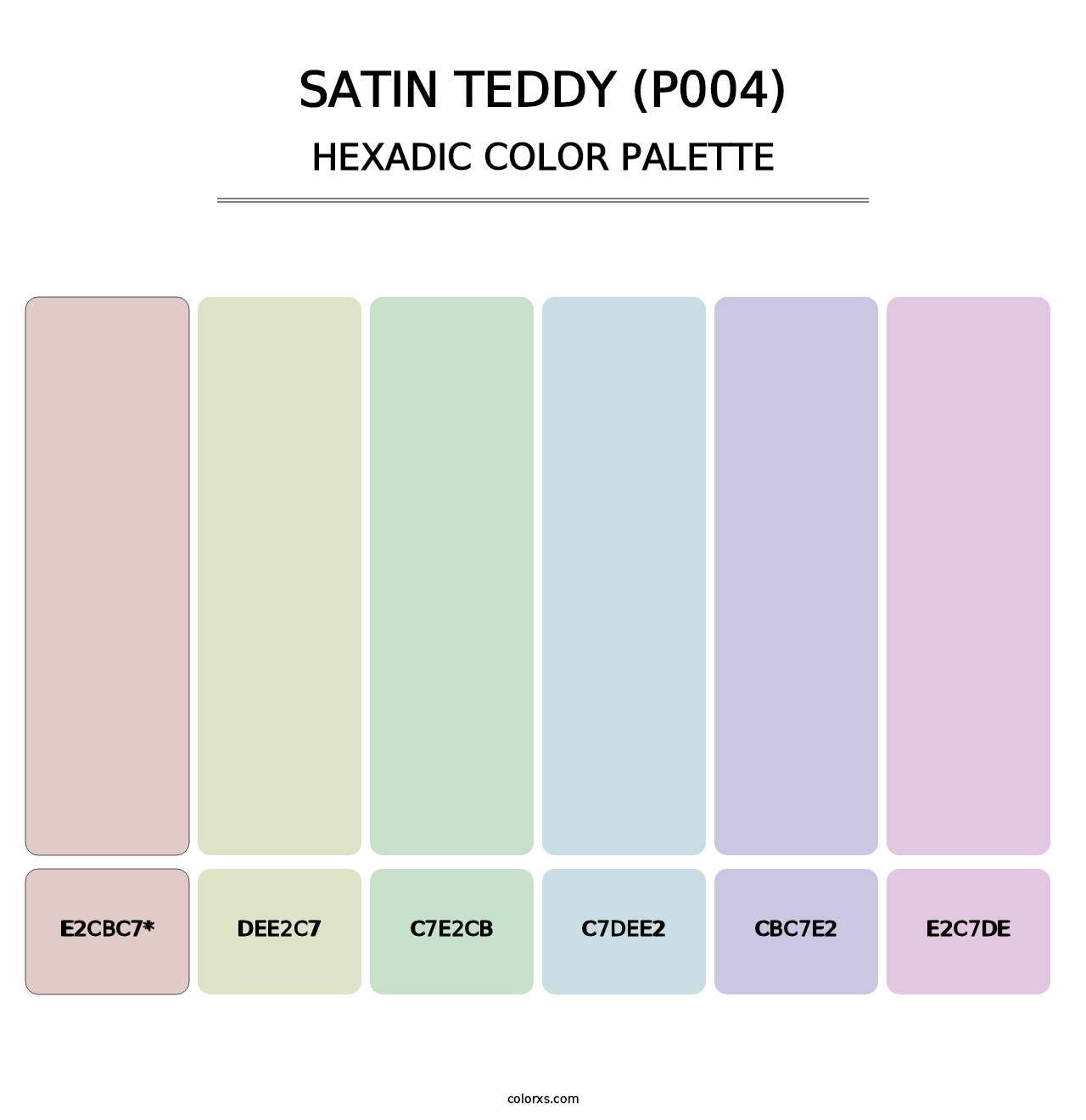 Satin Teddy (P004) - Hexadic Color Palette