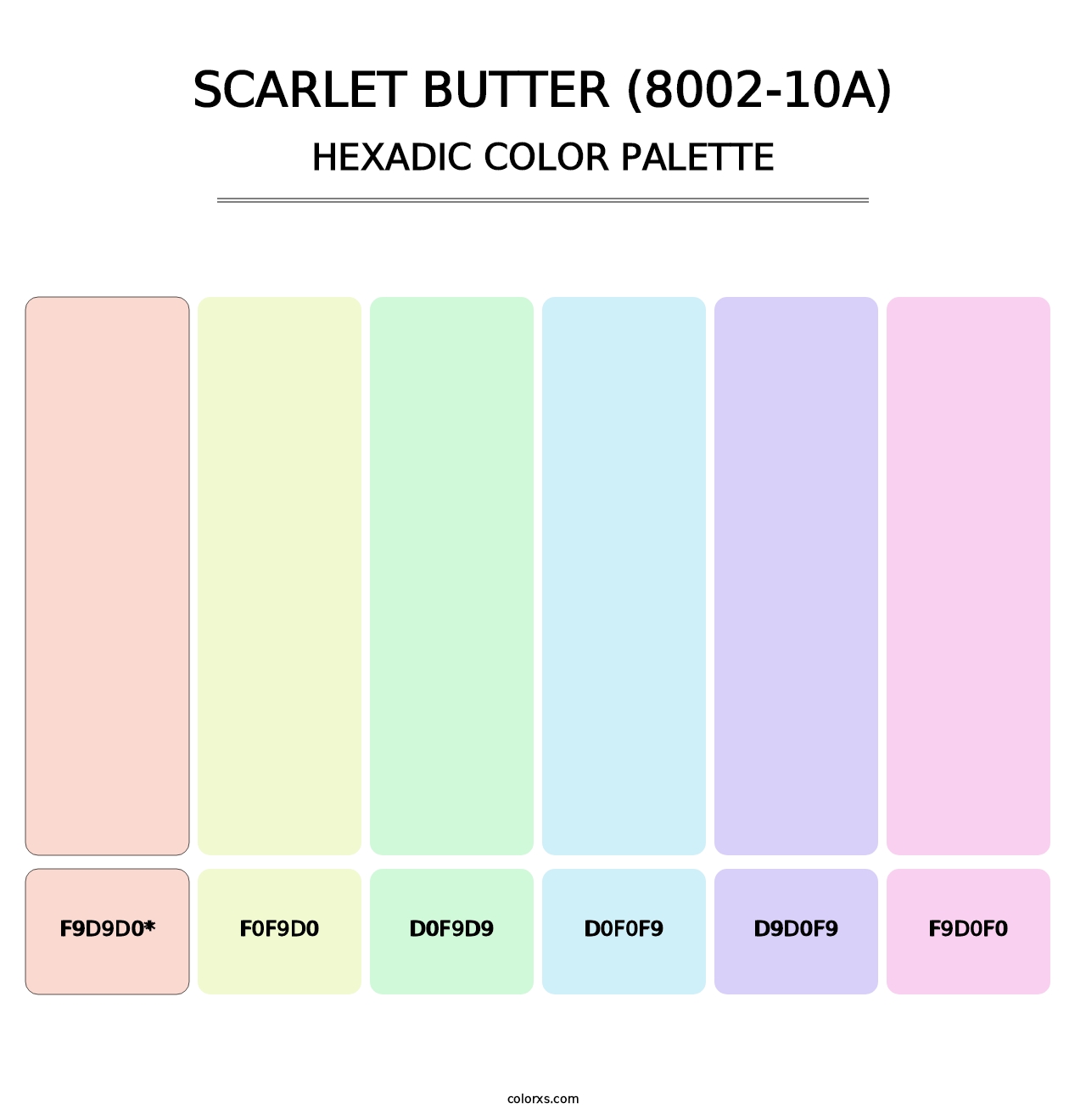 Scarlet Butter (8002-10A) - Hexadic Color Palette