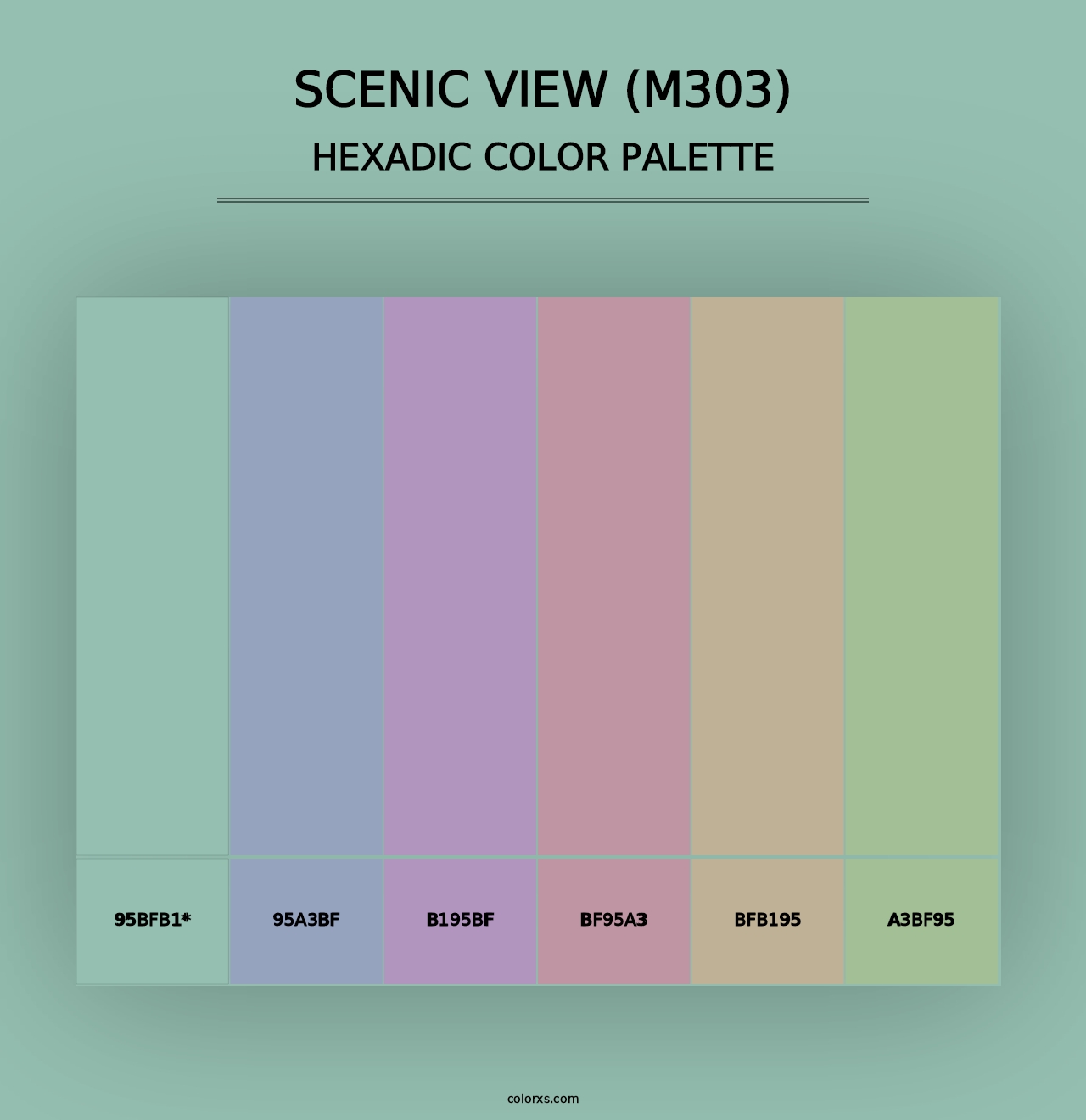 Scenic View (M303) - Hexadic Color Palette