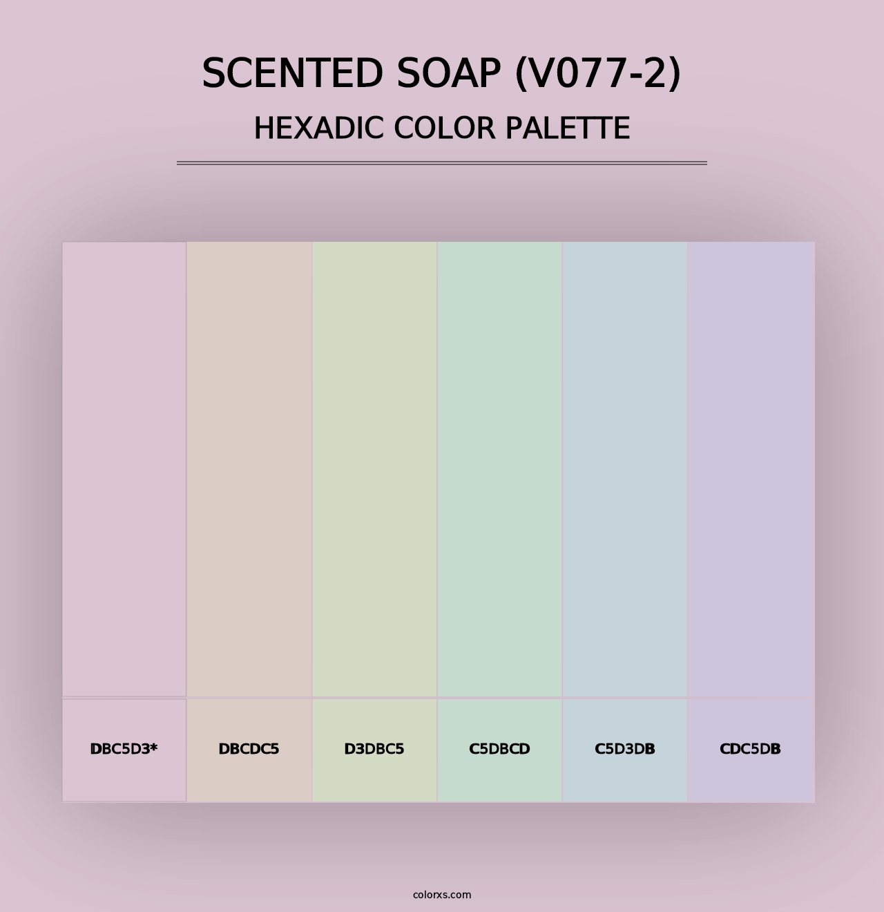 Scented Soap (V077-2) - Hexadic Color Palette