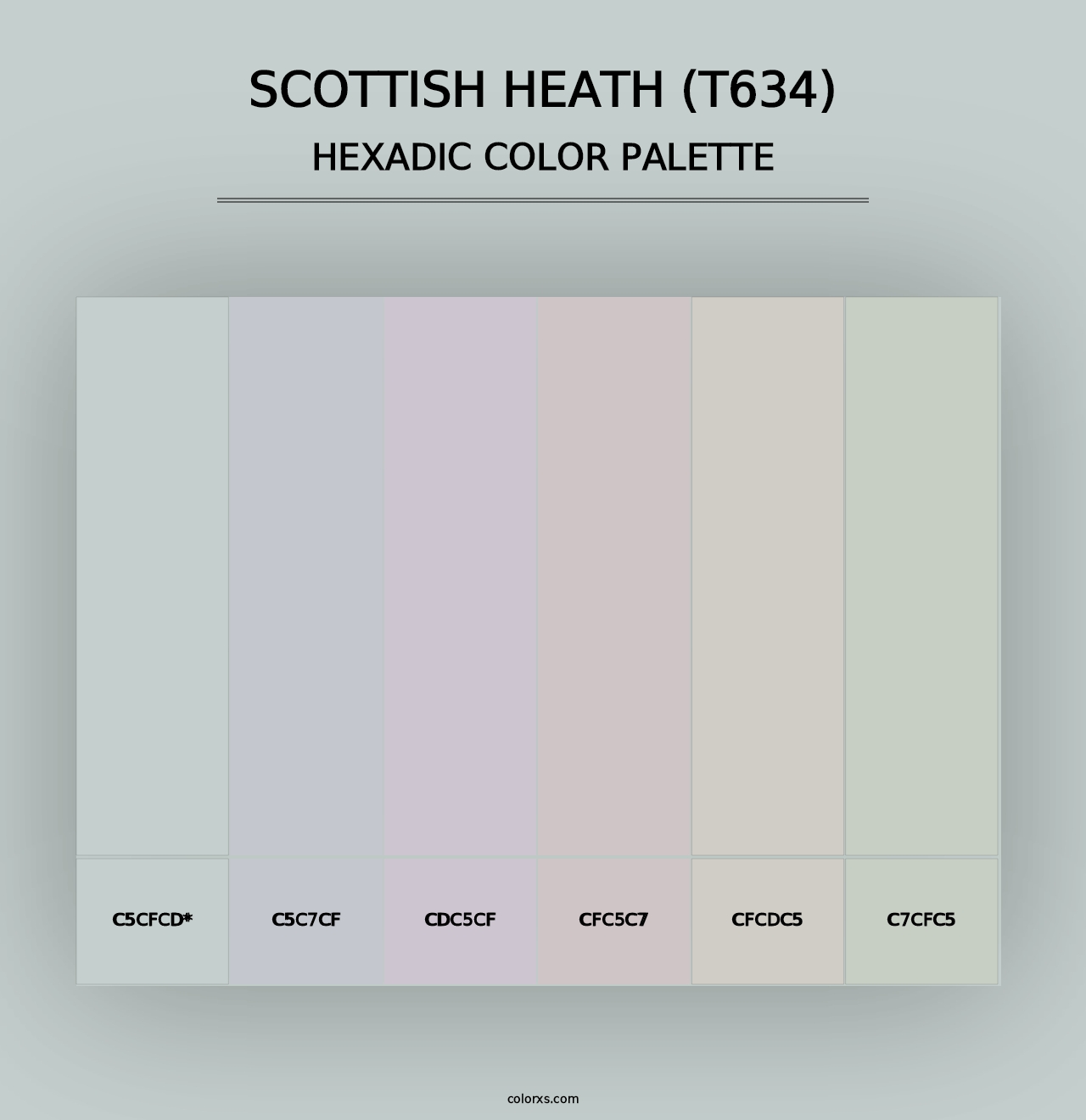 Scottish Heath (T634) - Hexadic Color Palette