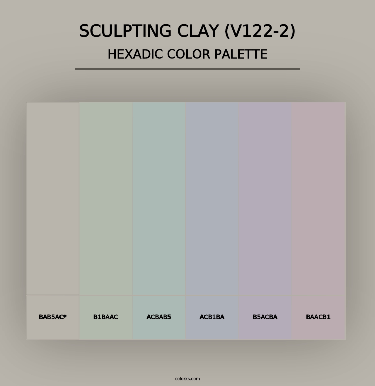 Sculpting Clay (V122-2) - Hexadic Color Palette