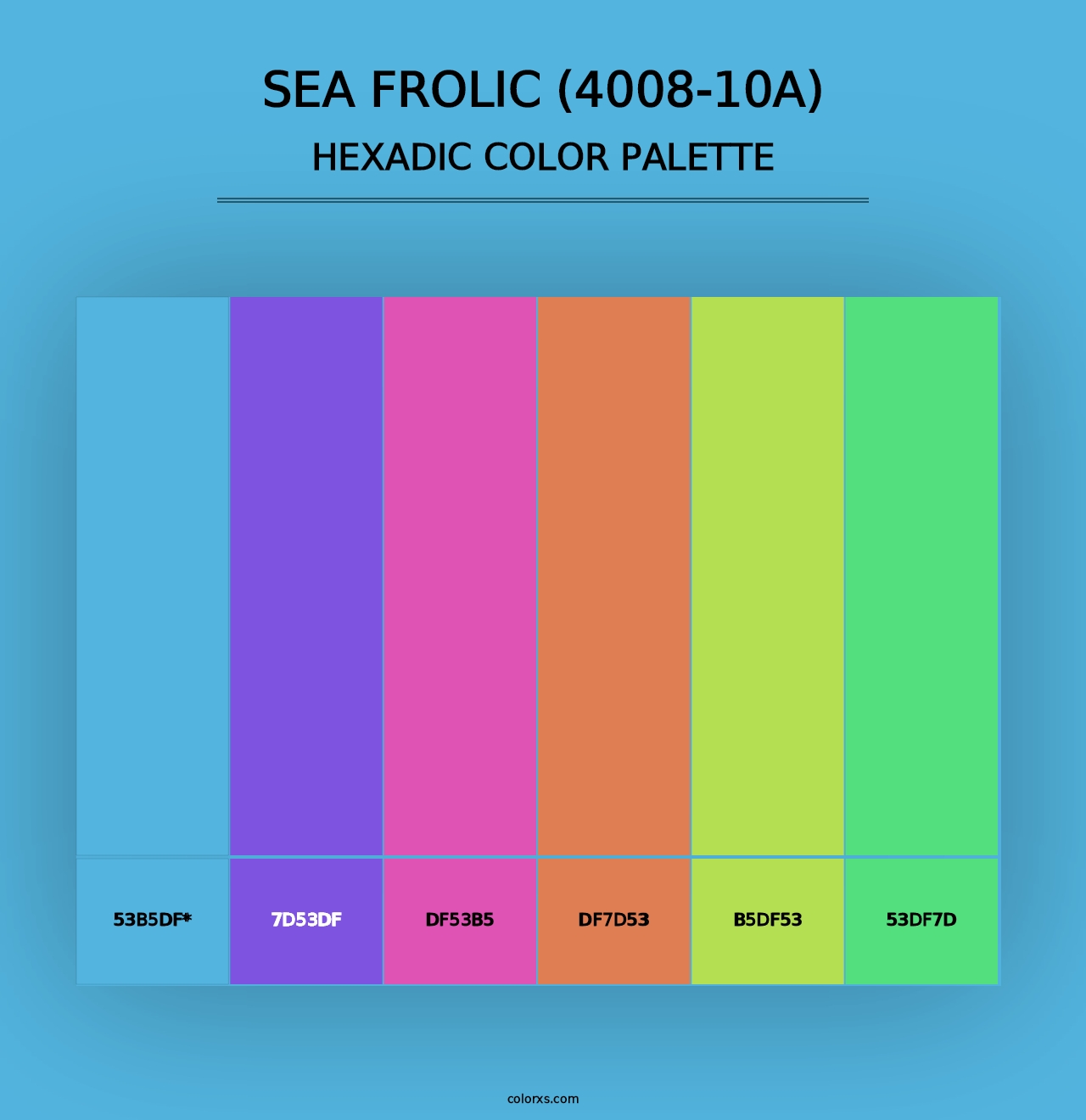 Sea Frolic (4008-10A) - Hexadic Color Palette