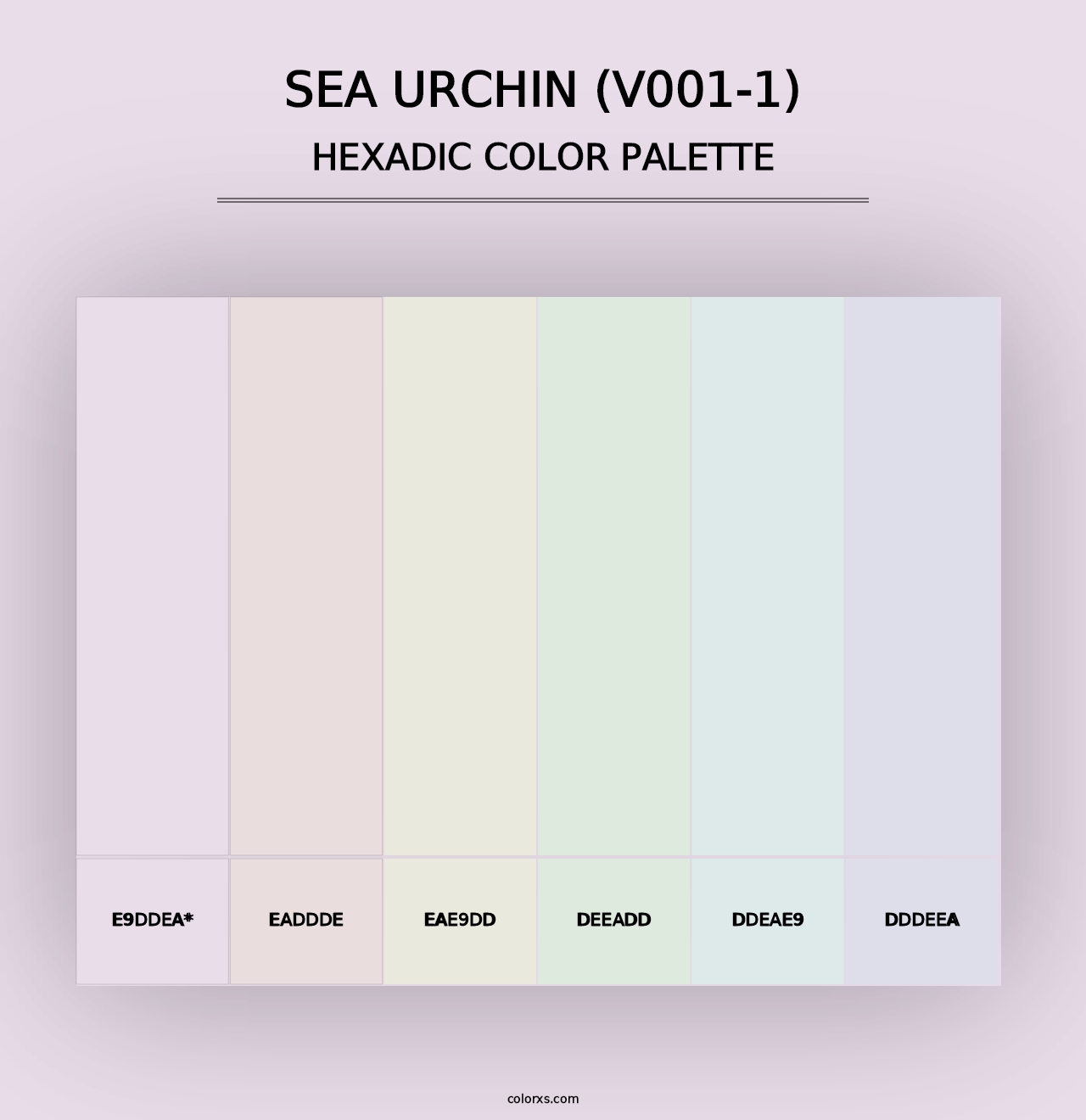 Sea Urchin (V001-1) - Hexadic Color Palette