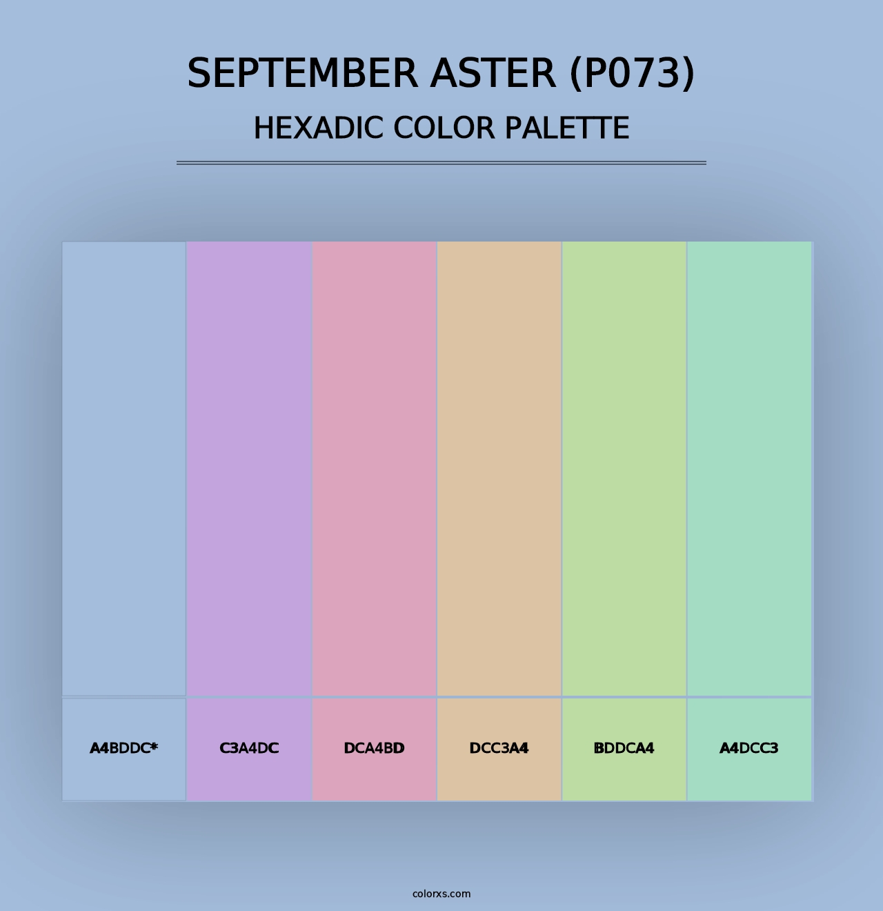 September Aster (P073) - Hexadic Color Palette