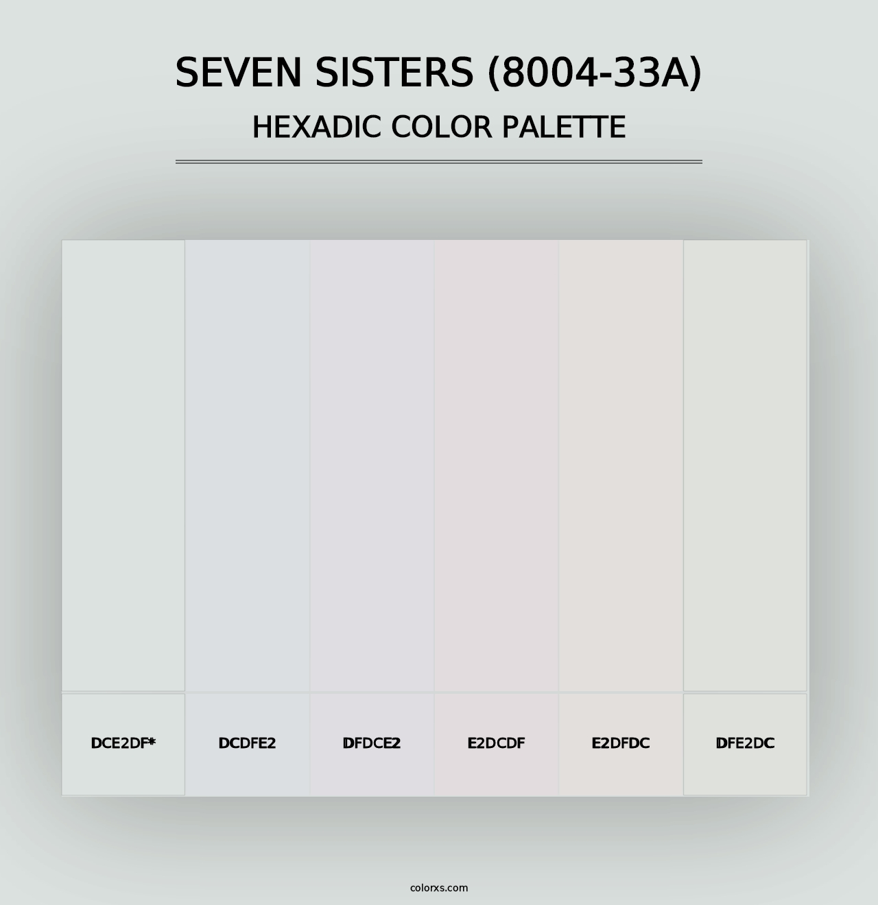 Seven Sisters (8004-33A) - Hexadic Color Palette