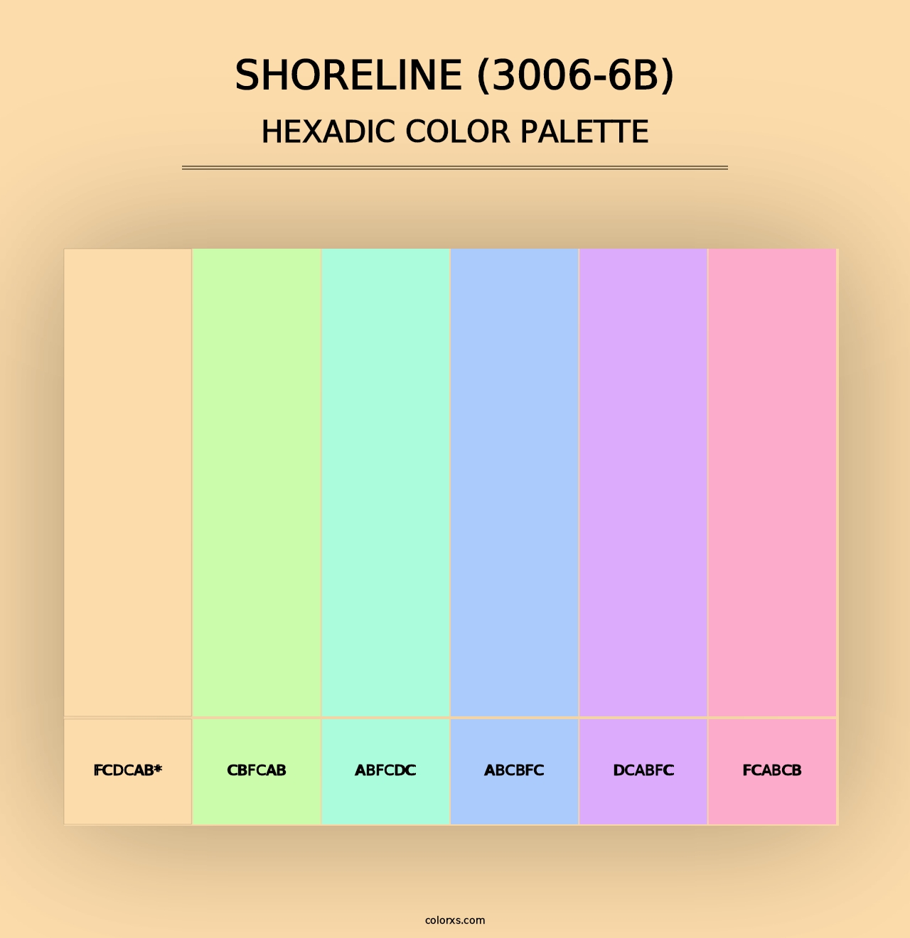 Shoreline (3006-6B) - Hexadic Color Palette