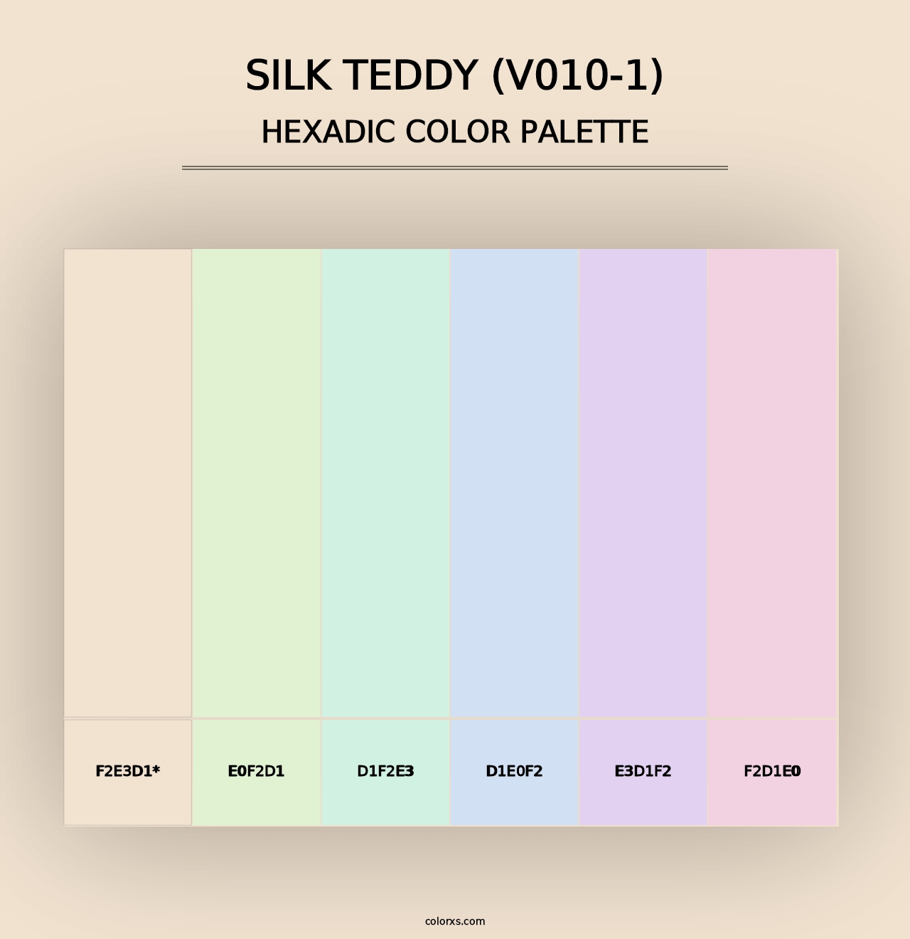 Silk Teddy (V010-1) - Hexadic Color Palette