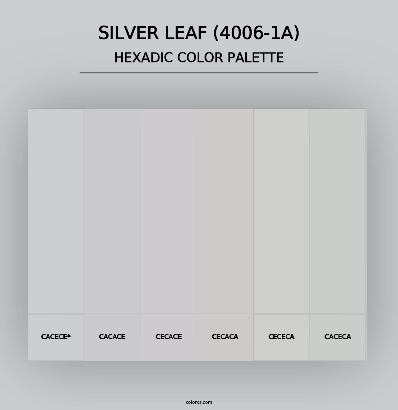 Silver Leaf (4006-1A) - Hexadic Color Palette