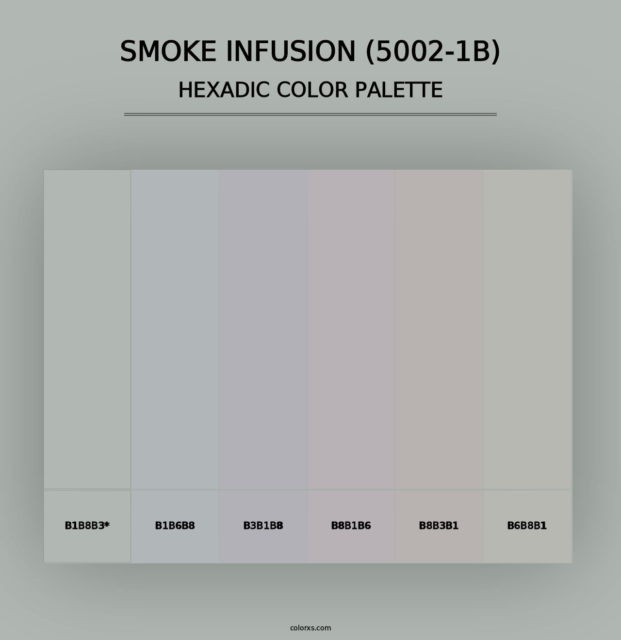 Smoke Infusion (5002-1B) - Hexadic Color Palette