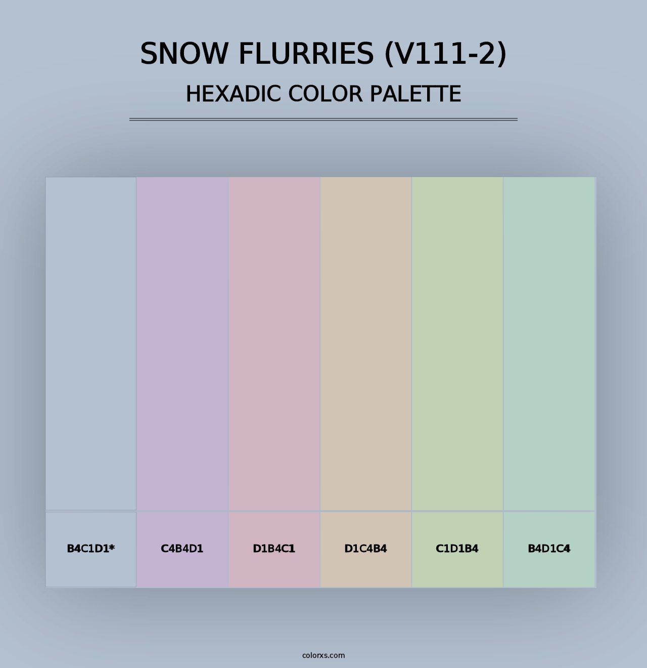 Snow Flurries (V111-2) - Hexadic Color Palette