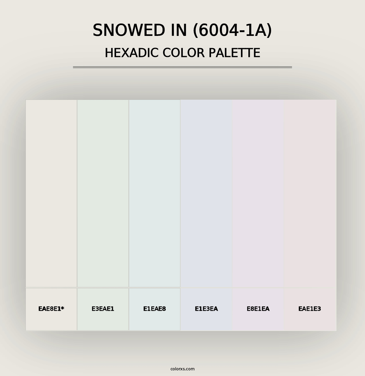 Snowed In (6004-1A) - Hexadic Color Palette