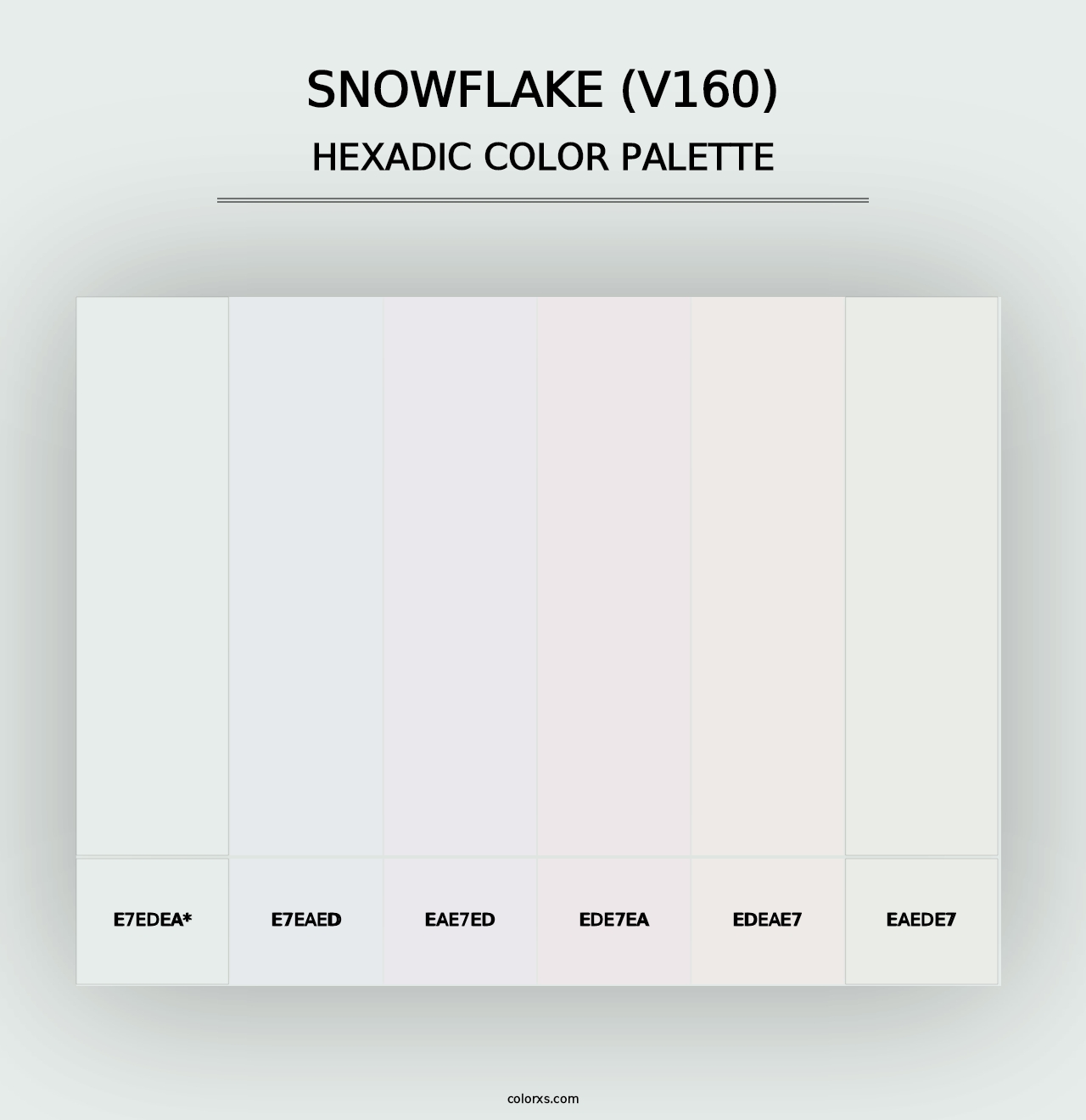 Snowflake (V160) - Hexadic Color Palette