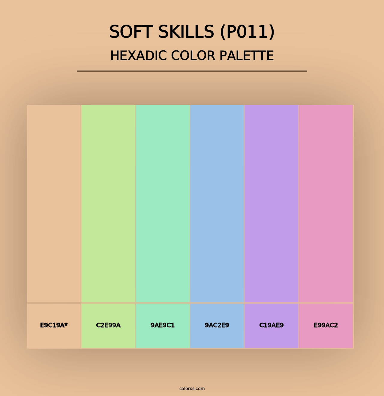 Soft Skills (P011) - Hexadic Color Palette