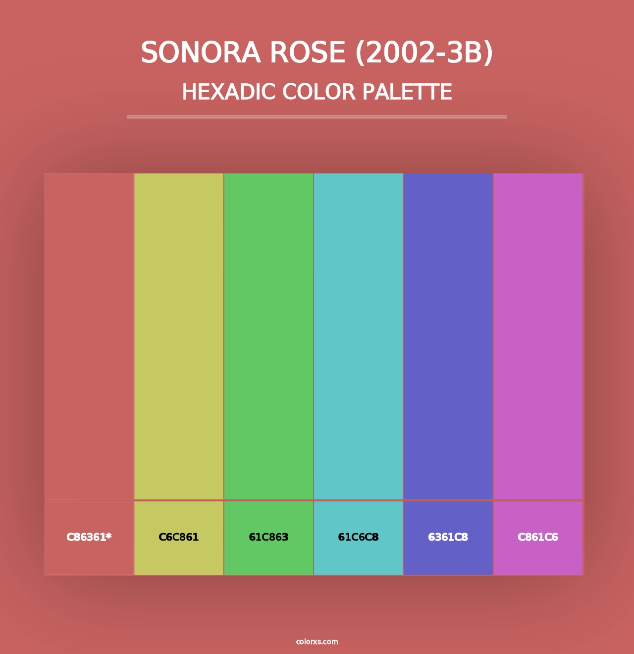 Sonora Rose (2002-3B) - Hexadic Color Palette